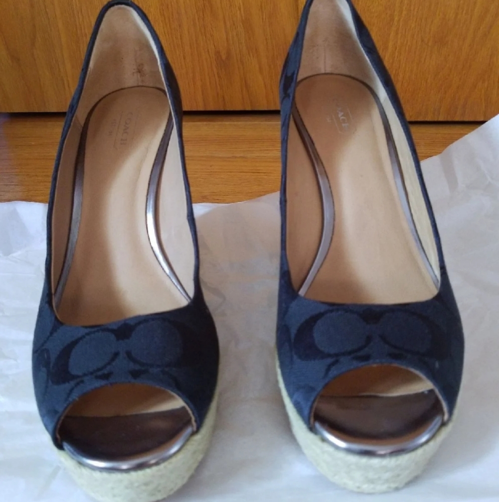 🌹SOLD Coach Espadrilles Wedges🌹
